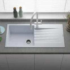 Reginox Harlem 1 Bowl Granite Composite Kitchen Sink & Waste Kit - 1000 x 500mm