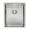 Reginox Houston 34x40 Single Bowl Stainless Steel Inset / Undermount Kitchen Sink & Waste Kit - 380 x 440mm