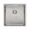 Reginox Houston 40x40 Single Bowl Stainless Steel Inset / Undermount Kitchen Sink & Waste Kit - 440 x 440mm
