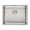 Reginox Houston 50x40 Single Bowl Stainless Steel Inset / Undermount Kitchen Sink & Waste Kit - 540 x 440mm
