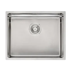 Reginox Houston 50x40 Single Bowl Stainless Steel Inset / Undermount Kitchen Sink & Waste Kit - 540 x 440mm