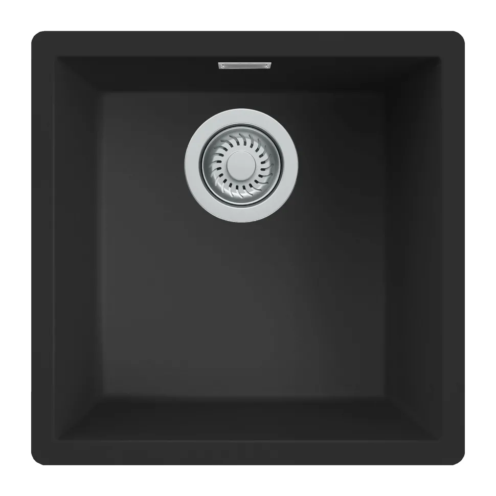 Reginox Multa 40 Single Bowl Granite Composite Inset / Undermount Kitchen Sink & Waste - 456 x 456mm