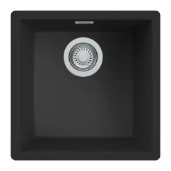 Reginox Multa 40 Single Bowl Granite Composite Inset / Undermount Kitchen Sink & Waste - 456 x 456mm