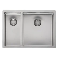 Reginox New Jersey 1.5 Bowl Stainless Steel Inset / Undermount Kitchen Sink & Waste - 580 x 410mm