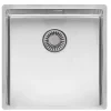 Reginox New York 1 Bowl Undermount or Inset Stainless Steel Kitchen Sink & Integrated Waste - 440 x 440mm