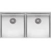 Reginox New York 2 Bowl Undermount or Inset Stainless Steel Kitchen Sink and Integrated Waste - 860 x 440mm