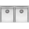 Reginox New York 2 Bowl Undermount or Inset Stainless Steel Kitchen Sink and Integrated Waste - 740 x 440mm
