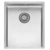 Reginox New York 1 Bowl Undermount or Inset Stainless Steel Kitchen Sink and Integrated Waste - 380 x 440mm