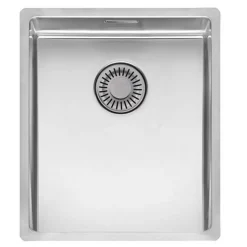 Reginox New York 1 Bowl Undermount or Inset Stainless Steel Kitchen Sink and Integrated Waste - 380 x 440mm