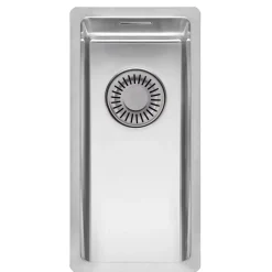 Reginox New York 0.5 Bowl Undermount or Inset Stainless Steel Kitchen Sink & Integrated Waste - 220 x 440mm