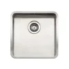 Reginox Ohio 40x40L Bowl Stainless Steel Inset / Undermount Kitchen Sink & Waste - 440 x 440mm