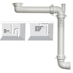 Reginox Panama Space Saving Plumbing Waste Syphon