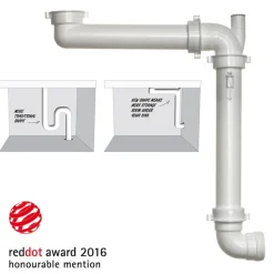 Reginox Panama Space Saving Plumbing Waste Syphon