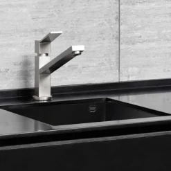 Reginox Quadra Compact Single Bowl Granite Composite Undermount Kitchen sink & Waste Kit - 380 x 440mm