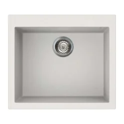Reginox Quadra Single Bowl Granite Composite Undermount Kitchen Sink & Waste Kit - 540 x 440mm