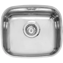 Reginox Single Bowl Stainless Steel Undermount or Inset Kitchen Sink & Waste - 440 x 380mm