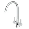 Reginox Thames WRAS Approved Twin Lever Kitchen Sink Mixer Tap - Chrome