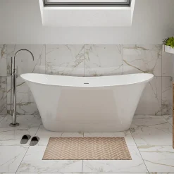 Riley Acrylic White Freestanding Bath - 1680 x 700mm