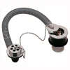 Sagittarius Bath Waste with Overflow, Solid Flange & Plug