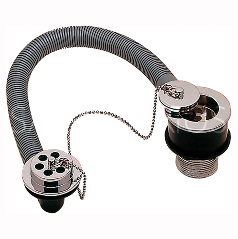 Sagittarius Bath Waste with Overflow, Solid Flange & Plug