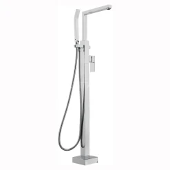 Sagittarius Blade Floor Mounted Bath Shower Mixer With Shower Kit