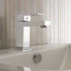 Sagittarius Blade Monobloc Basin Mixer with Clicker Waste