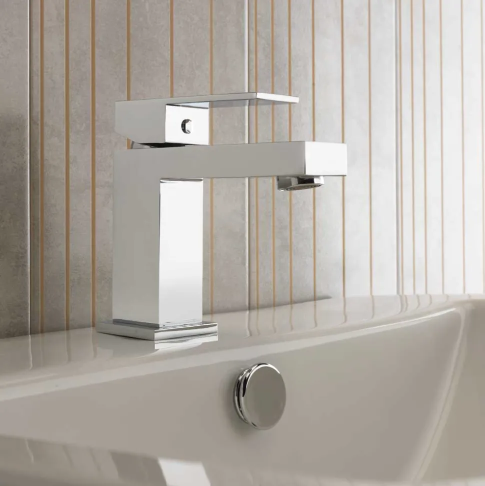 Sagittarius Blade Monobloc Basin Mixer with Clicker Waste
