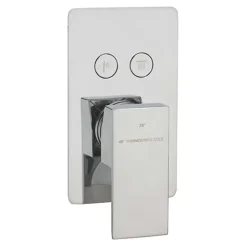 Sagittarius Blade 2 Outlet Concealed Thermostatic Push Button Shower Valve
