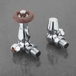 Sagittarius Camden Thermostatic Corner Radiator Valve - Chrome