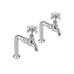 Sagittarius Churchman Pair of Kitchen Sink Bib Taps & Stands
