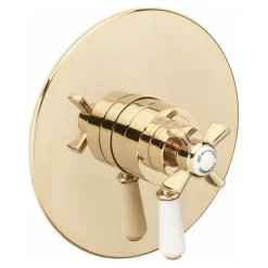 Sagittarius Churchmans 1 Outlet Concealed Thermostatic Shower Valve- Gold