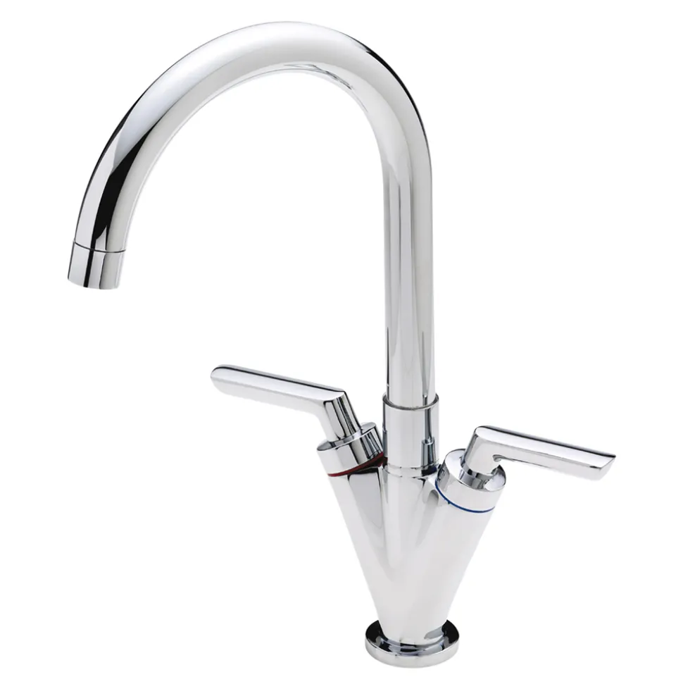Sagittarius Contract Twin Lever Monobloc Kitchen Mixer