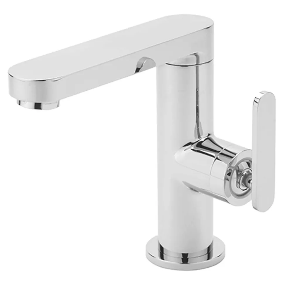 Sagittarius Eclipse Side Lever Basin Mixer Tap with Sprung Waste