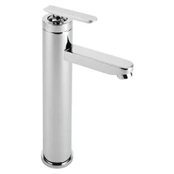 Sagittarius Eclipse Tall Basin Mixer Tap with Sprung Waste