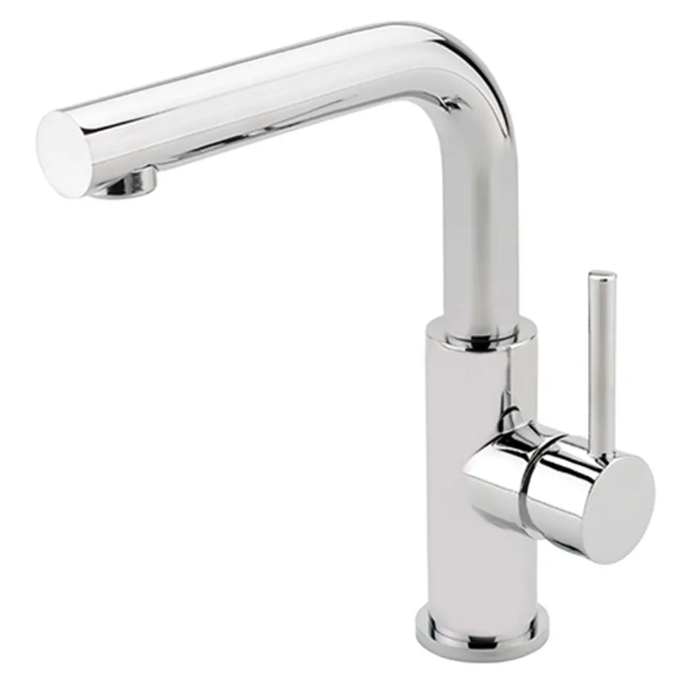 Sagittarius Ergo Lever Mono Basin Mixer Tap with Swivel Spout & Sprung Waste