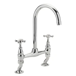 Sagittarius Kensington Bridge Mixer Tap - White