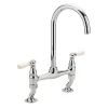 Sagittarius Kensington Lever Bridge Mixer Tap - Chrome