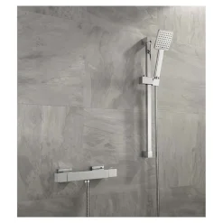 Sagittarius Luvio Cube Exposed Thermostatic Shower Valve and Slide Rail Kit