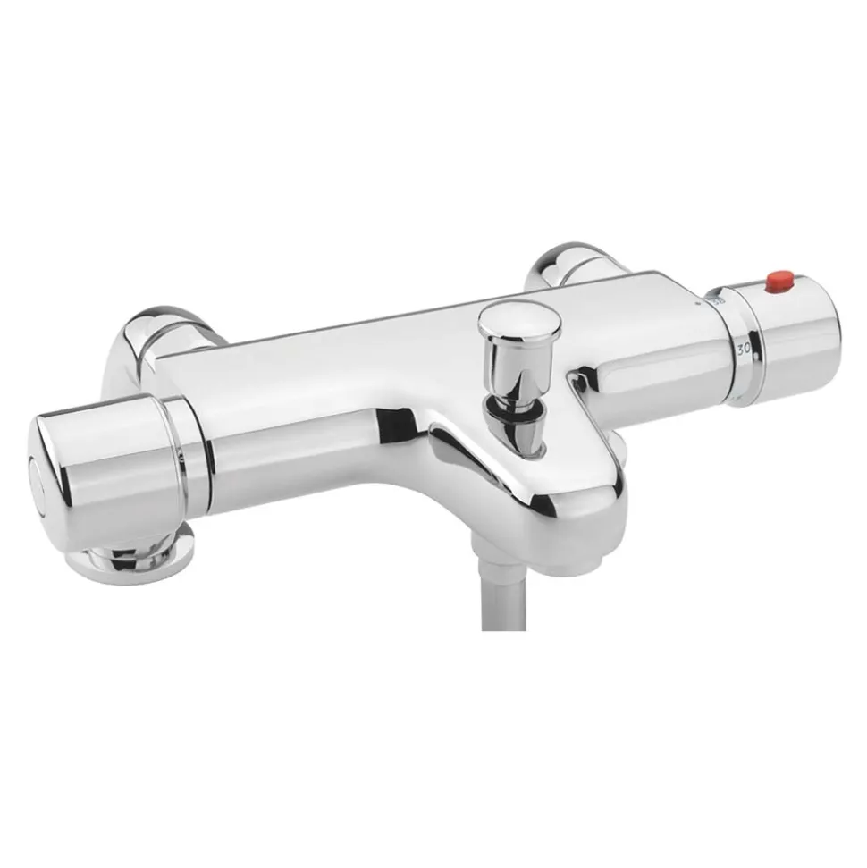 Sagittarius Palermo Exposed Thermostatic Shower Mixer with Integrated Bath Spout