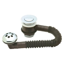 Sagittarius Sprung Bath Waste with Dome Overflow Cover