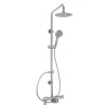 Sagittarius Xanda Deck Mounted Thermostatic Bath Filler with Rigid Riser Shower Kit
