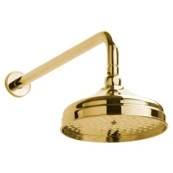 Sagittarius York 200mm Shower Head & Arm Gold