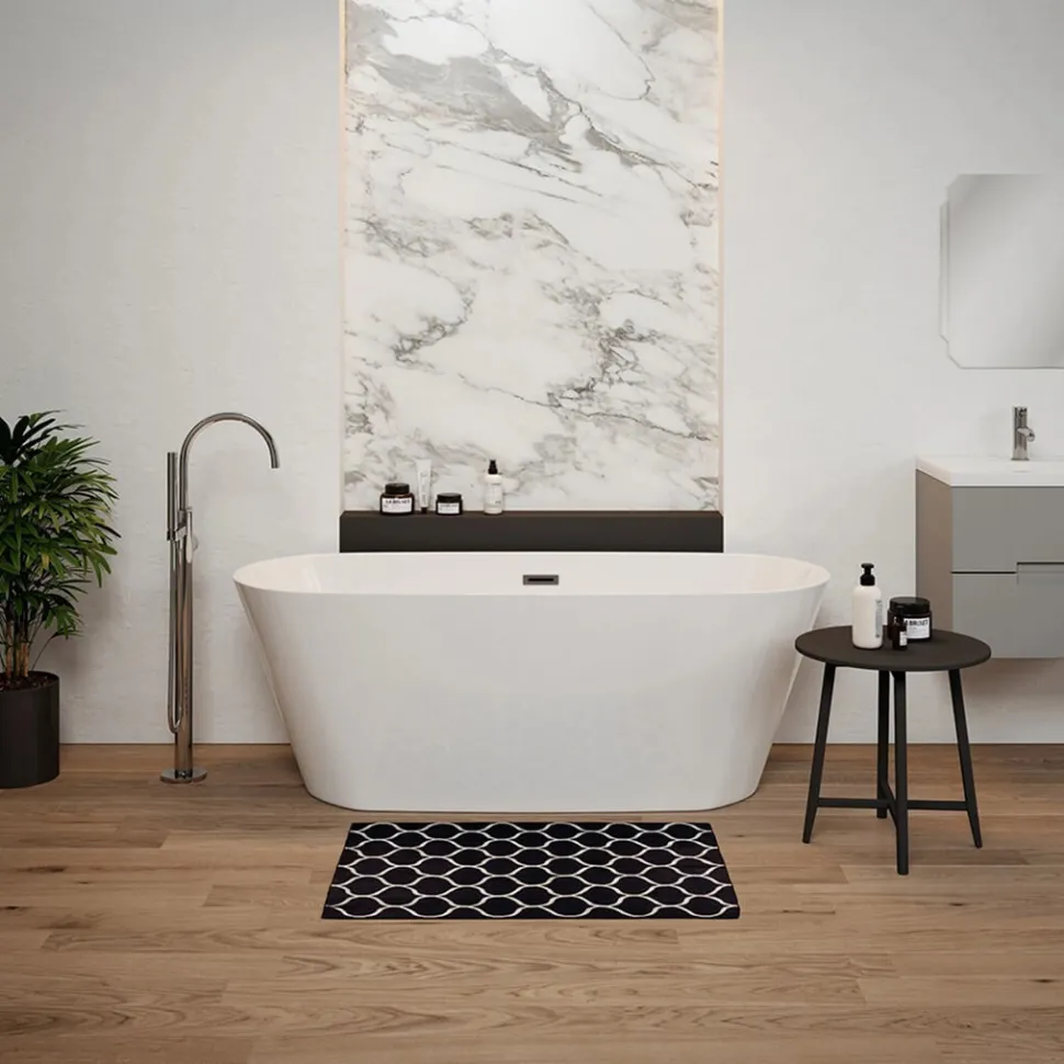 Sebastian Acrylic White Freestanding Bath - 1500 x 700mm