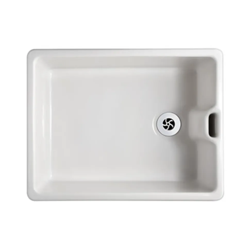 Shaws Classic Belfast Ceramic Single Bowl Kitchen Sink - 595 x 460mm