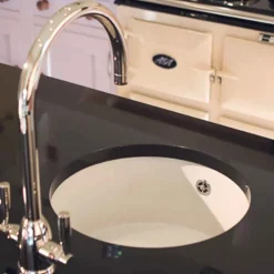 Shaws Classic Round Ceramic Single Bowl Kitchen Sink - 460mm