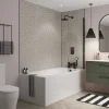 Showerwall Brushed Cloud Terazzo Laminate Tile - 2400 x 600mm