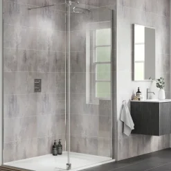 Showerwall Cement Laminate Tile - 2400 x 600mm