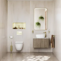 Showerwall Indiana Limestone Hydrocore Laminate Bathroom Wall Panel