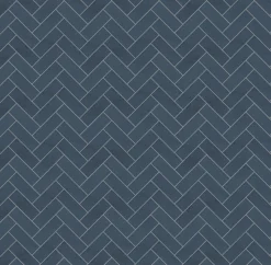 Showerwall Navy Herringbone Acrylic Bathroom Wall Panel