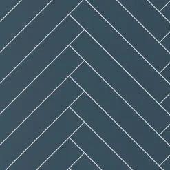 Showerwall Nordic Blue Herringbone Laminate Tile - 2400 x 600mm